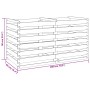 Compostador de tablas de madera de pino impregnada 180x90x90 cm de vidaXL, Compostadores - Ref: Foro24-42955, Precio: 97,36 €...