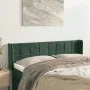 Cabecero de terciopelo verde oscuro 147x16x78/88 cm de , Cabeceros y pies de cama - Ref: Foro24-3118819, Precio: 73,62 €, Des...