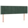 Cabecero de terciopelo verde oscuro 147x16x78/88 cm de , Cabeceros y pies de cama - Ref: Foro24-3118819, Precio: 73,62 €, Des...