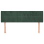 Cabecero de terciopelo verde oscuro 147x16x78/88 cm de , Cabeceros y pies de cama - Ref: Foro24-3118819, Precio: 64,05 €, Des...
