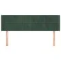 Cabecero de terciopelo verde oscuro 147x16x78/88 cm de , Cabeceros y pies de cama - Ref: Foro24-3118819, Precio: 73,62 €, Des...
