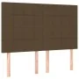 Box spring bed with dark brown fabric mattress 140x190 cm by , Beds and slatted bases - Ref: Foro24-3128520, Price: 529,90 €,...