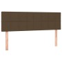Cama box spring con colchón tela marrón oscuro 140x190 cm de , Camas y somieres - Ref: Foro24-3130268, Precio: 449,94 €, Desc...