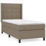 Cama box spring con colchón tela gris taupe 90x200 cm de , Camas y somieres - Ref: Foro24-3131405, Precio: 366,58 €, Descuent...