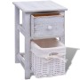 Mesitas de noche 2 unidades madera blanca de vidaXL, Mesitas de noche - Ref: Foro24-242867, Precio: 112,13 €, Descuento: %