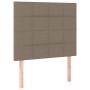 Cama box spring colchón y luces LED tela gris taupe 90x200 cm de , Camas y somieres - Ref: Foro24-3135409, Precio: 368,83 €, ...