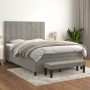 Cama box spring con colchón terciopelo gris claro 140x190 cm de , Camas y somieres - Ref: Foro24-3137839, Precio: 578,26 €, D...