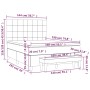 Cama box spring con colchón terciopelo gris claro 140x190 cm de , Camas y somieres - Ref: Foro24-3137839, Precio: 578,26 €, D...
