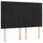 Cama box spring con colchón terciopelo negro 140x200 cm de , Camas y somieres - Ref: Foro24-3137847, Precio: 502,74 €, Descue...