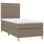 Cama box spring con colchón tela gris taupe 80x200 cm de , Camas y somieres - Ref: Foro24-3142293, Precio: 325,28 €, Descuent...