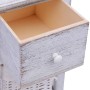 Mesitas de noche 2 unidades madera blanca de vidaXL, Mesitas de noche - Ref: Foro24-242867, Precio: 112,13 €, Descuento: %