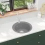 Granite kitchen sink with a round gray basin by vidaXL, Sinks - Ref: Foro24-142957, Price: 128,36 €, Discount: %