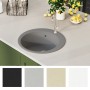 Fregadero de cocina de granito con un seno redondo gris de vidaXL, Fregaderos - Ref: Foro24-142957, Precio: 123,77 €, Descuen...