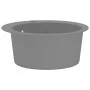 Granite kitchen sink with a round gray basin by vidaXL, Sinks - Ref: Foro24-142957, Price: 128,36 €, Discount: %
