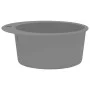 Granite kitchen sink with a round gray basin by vidaXL, Sinks - Ref: Foro24-142957, Price: 128,36 €, Discount: %