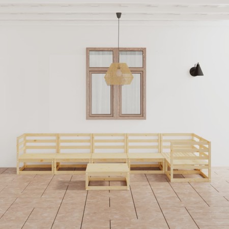 Juego de muebles de jardín 7 piezas madera maciza de pino de , Conjuntos de jardín - Ref: Foro24-3075569, Precio: 362,71 €, D...