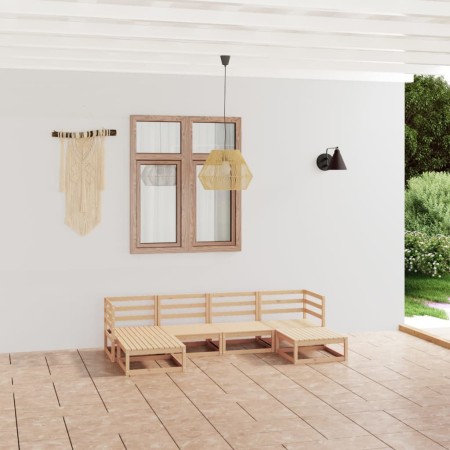 Juego de muebles de jardín 6 piezas madera maciza de pino de , Conjuntos de jardín - Ref: Foro24-3076064, Precio: 356,77 €, D...