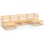 Juego de muebles de jardín 6 piezas madera maciza de pino de , Conjuntos de jardín - Ref: Foro24-3076064, Precio: 356,77 €, D...