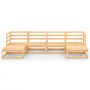 Juego de muebles de jardín 6 piezas madera maciza de pino de , Conjuntos de jardín - Ref: Foro24-3076064, Precio: 356,77 €, D...