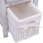 Mesitas de noche 2 unidades madera blanca de vidaXL, Mesitas de noche - Ref: Foro24-242867, Precio: 112,13 €, Descuento: %