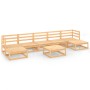 Juego de muebles de jardín 8 piezas madera maciza de pino de , Conjuntos de jardín - Ref: Foro24-3076079, Precio: 440,94 €, D...