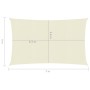 Toldo de vela crema HDPE 160 g/m² 4x7 m de , Sombrillas - Ref: Foro24-311190, Precio: 69,10 €, Descuento: %