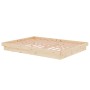 Estructura de cama de madera maciza 140x190 cm de , Camas y somieres - Ref: Foro24-819952, Precio: 224,65 €, Descuento: %