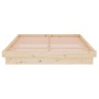 Estructura de cama de madera maciza 140x190 cm de , Camas y somieres - Ref: Foro24-819952, Precio: 224,65 €, Descuento: %