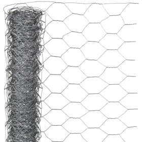 Nature Malla de alambre hexagonal acero galvanizado 1x10 m 40 mm de Nature, Paneles de vallas - Ref: Foro24-419771, Precio: 3...