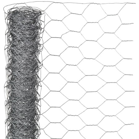 Nature Malla de alambre hexagonal acero galvanizado 1x10 m 40 mm de Nature, Paneles de vallas - Ref: Foro24-419771, Precio: 3...