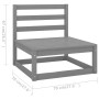 Juego de muebles de jardín 8 piezas madera maciza de pino de , Conjuntos de jardín - Ref: Foro24-3075976, Precio: 533,59 €, D...