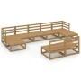 Gartenmöbel-Set 9-teilig aus massivem Kiefernholz von , Gartensets - Ref: Foro24-3076087, Preis: 607,59 €, Rabatt: %