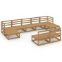 Juego de muebles de jardín 9 piezas madera maciza de pino de , Conjuntos de jardín - Ref: Foro24-3076087, Precio: 616,30 €, D...