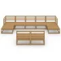Gartenmöbel-Set 9-teilig aus massivem Kiefernholz von , Gartensets - Ref: Foro24-3076087, Preis: 607,59 €, Rabatt: %