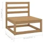 Gartenmöbel-Set 9-teilig aus massivem Kiefernholz von , Gartensets - Ref: Foro24-3076087, Preis: 607,59 €, Rabatt: %