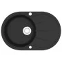 Fregadero de cocina de granito con un seno ovalado negro de vidaXL, Fregaderos - Ref: Foro24-142958, Precio: 194,57 €, Descue...