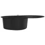 Küchenspüle aus Granit mit einer schwarzen ovalen Schüssel von vidaXL, Sinkt - Ref: Foro24-142958, Preis: 194,57 €, Rabatt: %