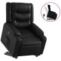 Sillón reclinable elevable cuero artificial negro en Sillones | Comprar online en Foru.es