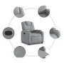 Sillón reclinable de tela gris claro de , Sillones - Ref: Foro24-372365, Precio: 204,90 €, Descuento: %