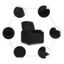 Sillón reclinable de tela negro de , Sillones - Ref: Foro24-372367, Precio: 202,76 €, Descuento: %