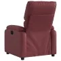 Sillón reclinable de cuero sintético rojo tinto de , Sillones - Ref: Foro24-373438, Precio: 247,82 €, Descuento: %