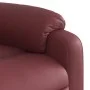 Sillón reclinable de cuero sintético rojo tinto de , Sillones - Ref: Foro24-373438, Precio: 247,82 €, Descuento: %