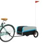 Remolque para bicicleta hierro negro y azul 30 kg de , Remolques para bicicletas - Ref: Foro24-94037, Precio: 80,14 €, Descue...