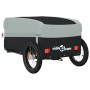 Remolque para bicicleta hierro negro y gris 30 kg de , Remolques para bicicletas - Ref: Foro24-94035, Precio: 86,52 €, Descue...