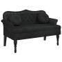 Banco con cojines terciopelo negro 120,5x65x75 cm de , Bancos - Ref: Foro24-372145, Precio: 213,53 €, Descuento: %