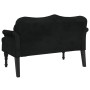 Banco con cojines terciopelo negro 120,5x65x75 cm de , Bancos - Ref: Foro24-372145, Precio: 213,53 €, Descuento: %