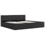Cama canapé hidráulica con LED tela gris oscuro 180x200 cm de , Camas y somieres - Ref: Foro24-285575, Precio: 369,45 €, Desc...