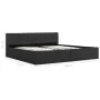 Cama canapé hidráulica con LED tela gris oscuro 180x200 cm de , Camas y somieres - Ref: Foro24-285575, Precio: 369,45 €, Desc...