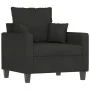 Armchair with black fabric footstool 60 cm by , Sofas - Ref: Foro24-3201085, Price: 179,44 €, Discount: %