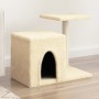 Rascador para gatos con postes de sisal color crema 50,5 cm en Mobiliario para gatos | Comprar online en Foru.es